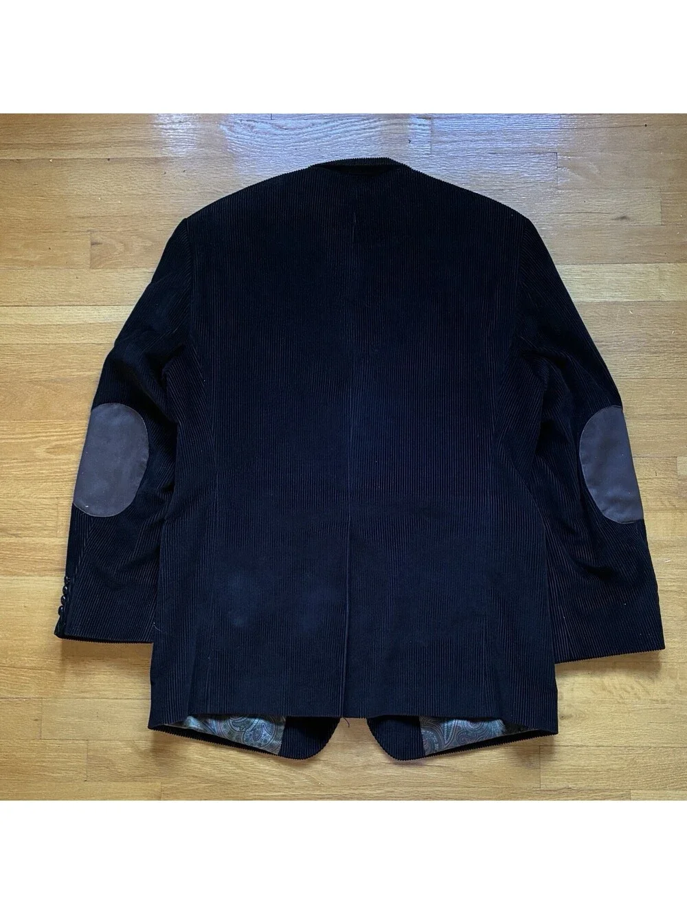 Vtg Lauren Ralph Lauren Dark Brown Corduroy Blazer Sport Coat Men’s Size 41R